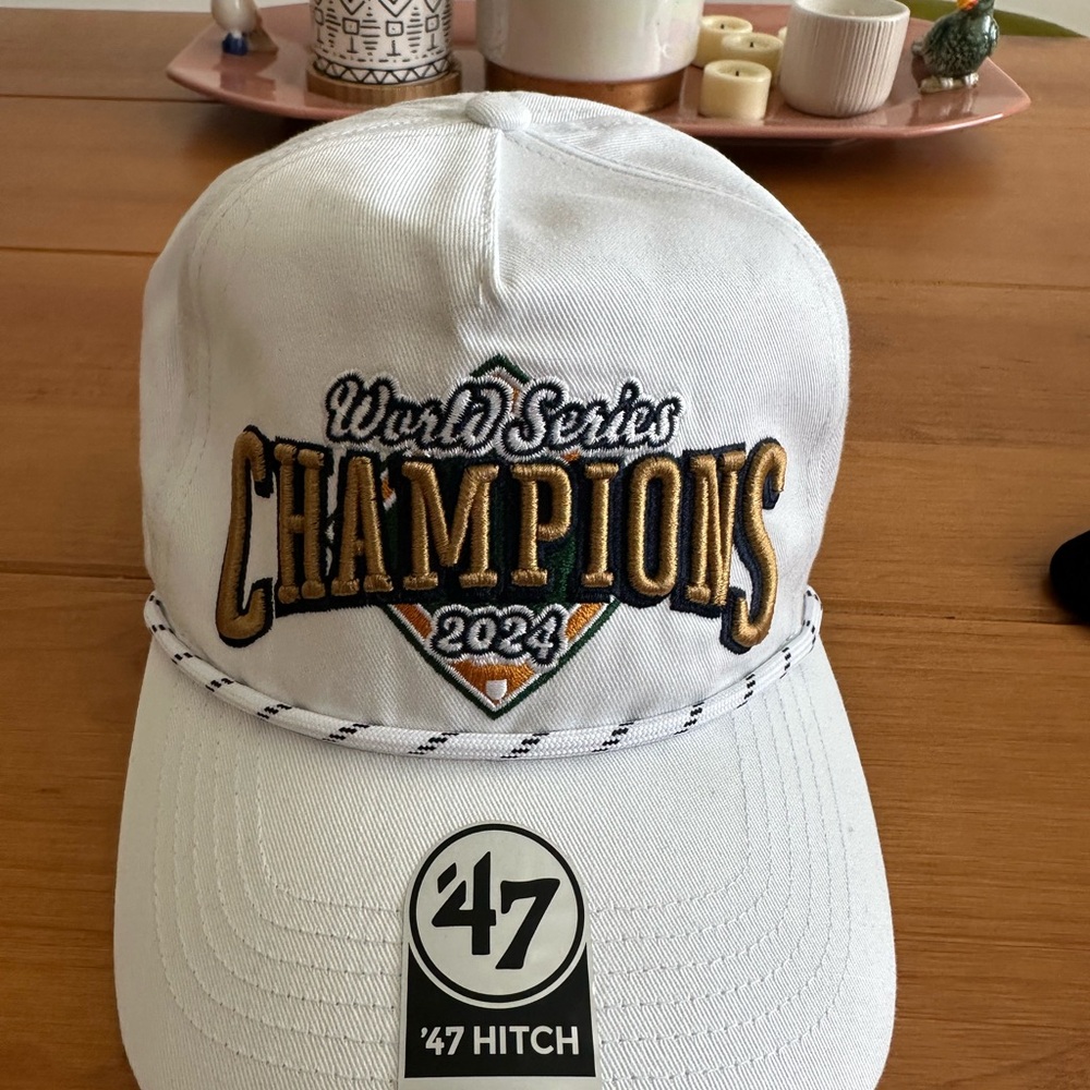 Dodgers White World Series Champions 2024 Cap